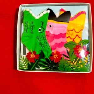 K. Bell tropical trio of socks